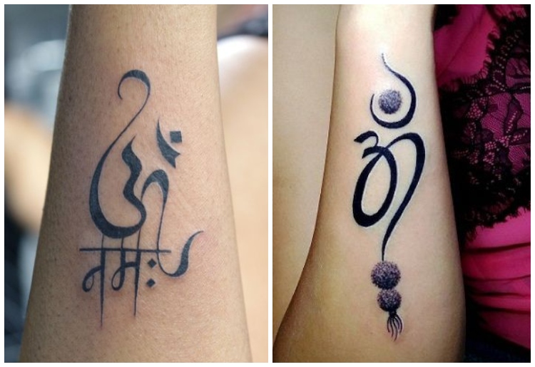 15 Stylish Though Spiritual Om Tattoo Designs For Men And Women