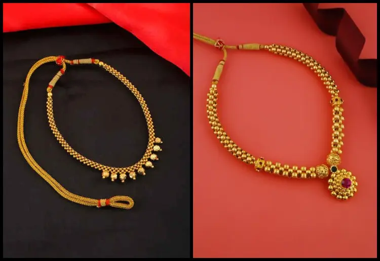 Nauvari saree store necklace