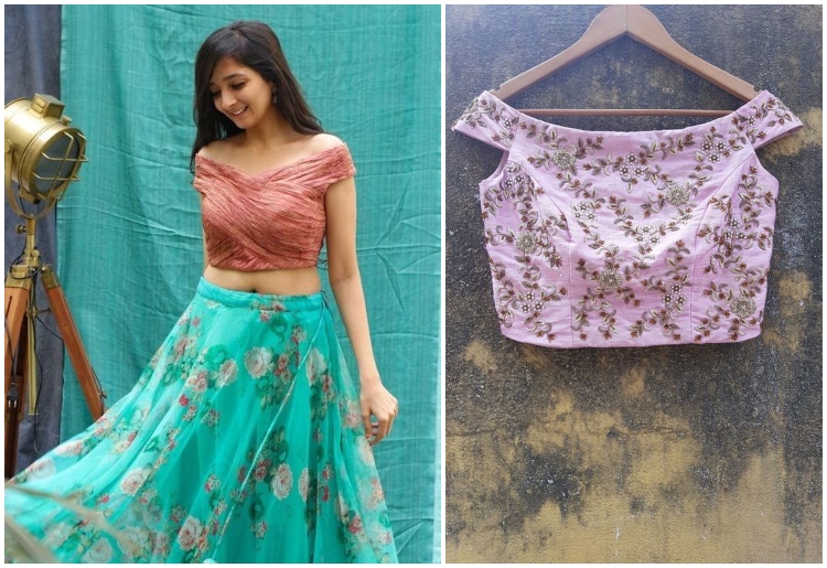 20 Trendy Designs of Off Shoulder Blouses For Stunning Look