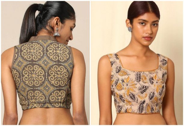 kalamkari cotton blouse piece