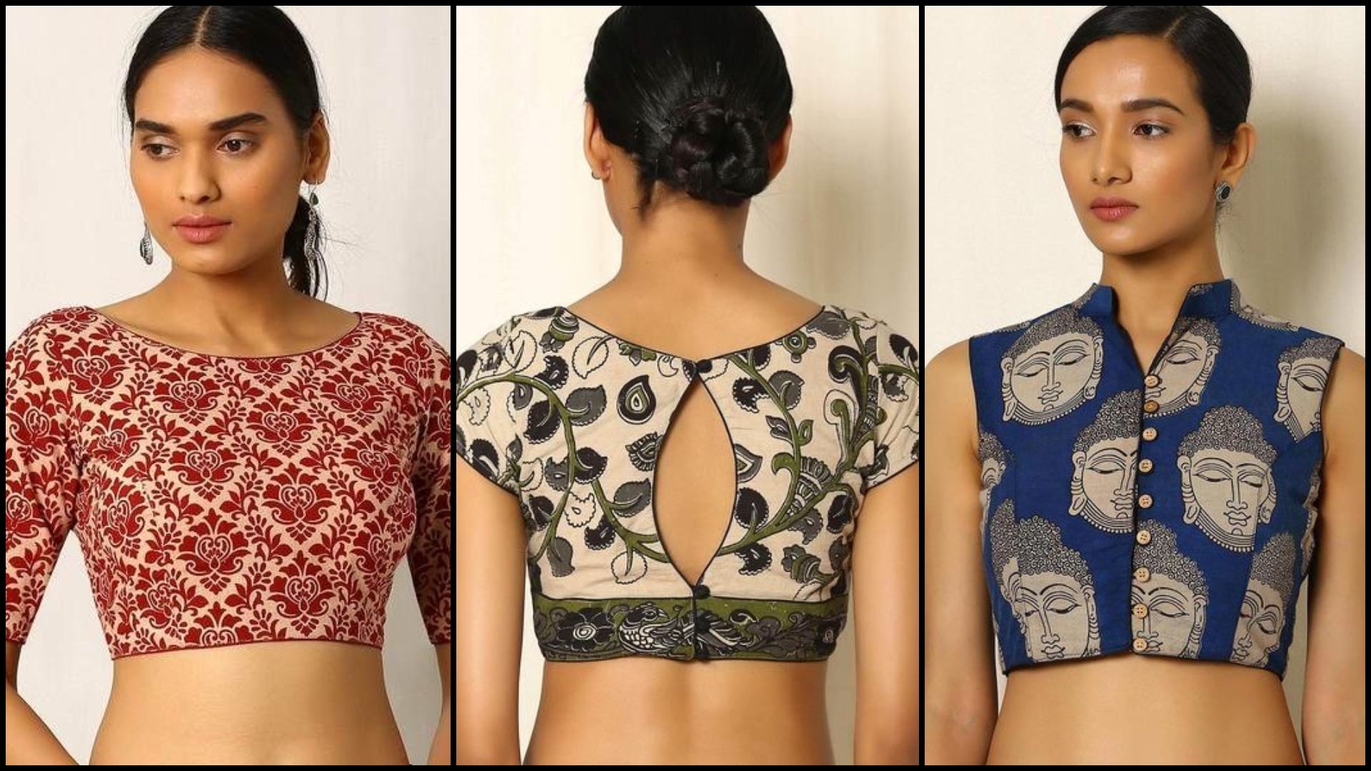 10 Trendy and Latest Kalamkari Blouse Designs You Must Try