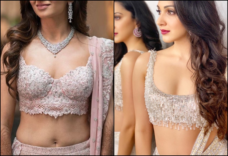 9 Trendy V Neck Blouse Designs For This Wedding Season