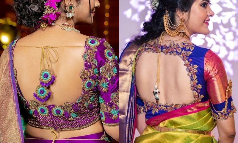 Bridal blouse design  Latest bridal blouse designs, Blouse work designs,  Cutwork blouse designs