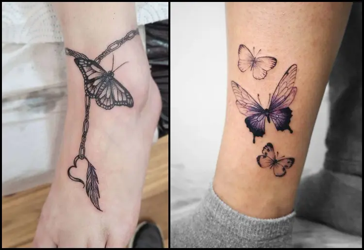 Butterfly leg tattoo taedavinci legtattoos butterflytattoo  TikTok