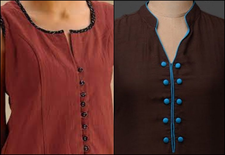 Pin on Potli button boat neck design with piping