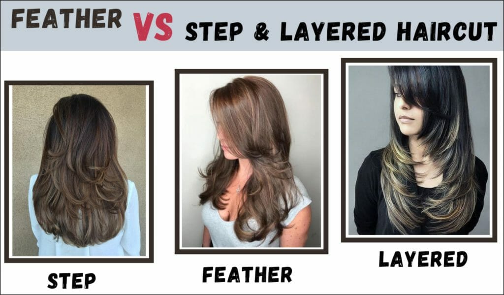 Difference Between Step Haircut or Feather Cut and Layered Cut
