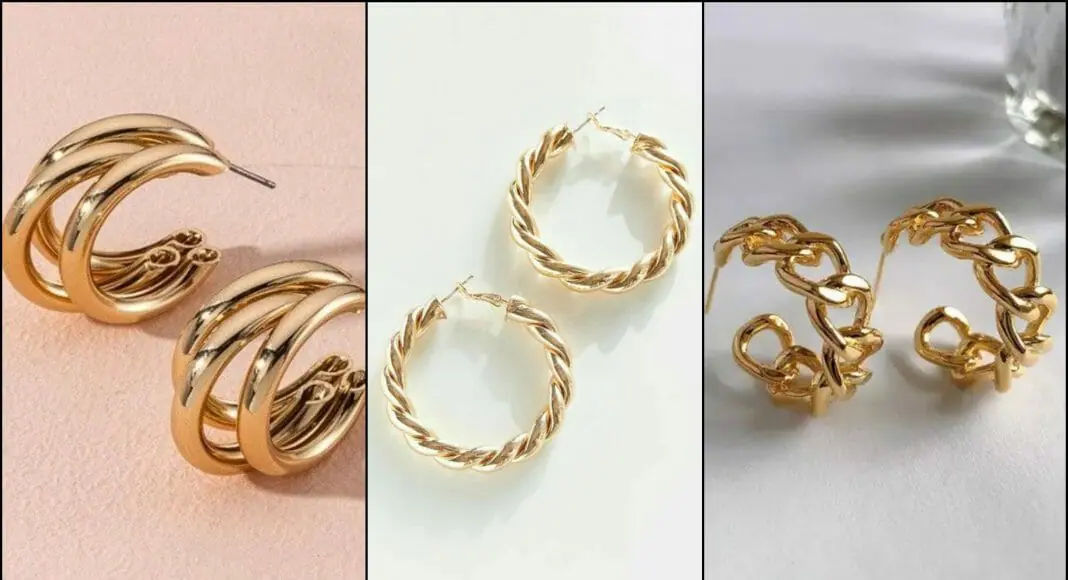 Traditional Gold Earrings Design | Buy Earrings Online-vietvuevent.vn