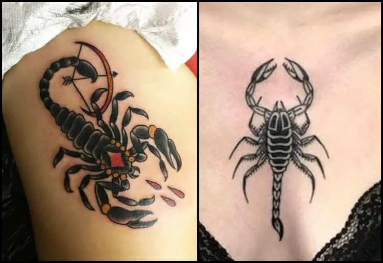 Scorpio tattoo  Tattoos Hip tattoos women Spine tattoos