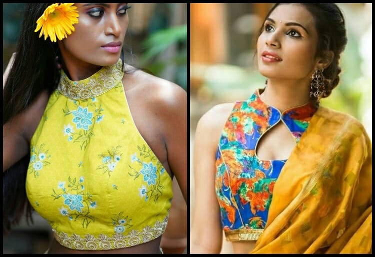 Halter neck blouse designs catalogue hotsell