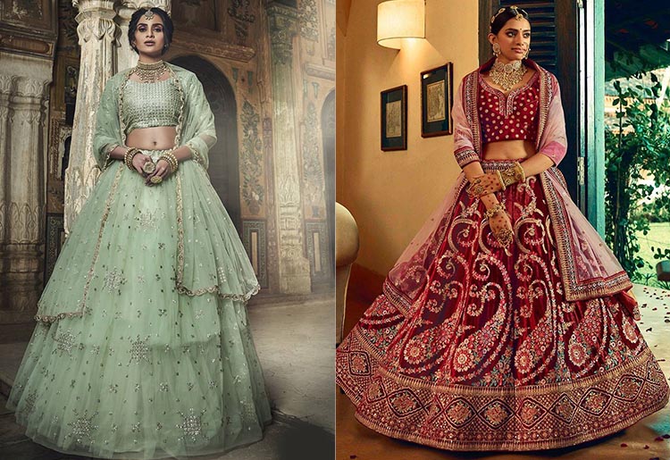Pinkkart Designer Banarasi Silk Thread Work Bridal Lehenga Choli Dupatta  Wedding Women Dress 4724 at Rs 3950 | ब्राइडल सिल्क लहंगा in New Delhi |  ID: 22889835097