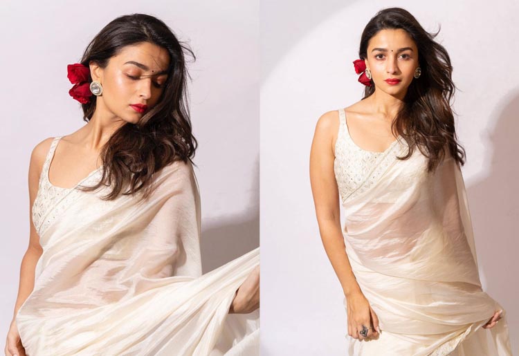 Alia Bhatt-Inspired Sleeveless Blouse Designs To Rock Your Saree Game
