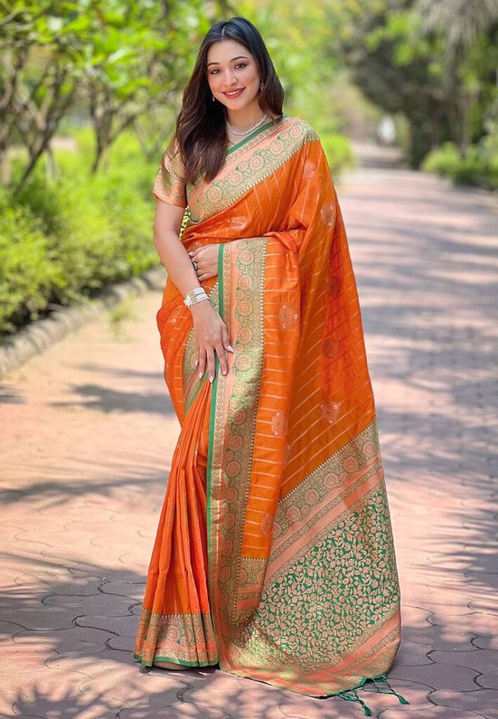 9 days 9 colors saree looks