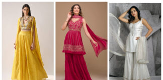 Sharara Suits for Evening Parties