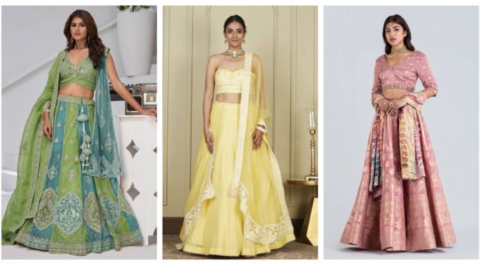 15 Draping Styles That Instantly Elevate Your Lehenga Look lehenga dupatta draping style