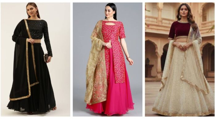 Striking Choli Blouse Designs to Rock with Your Lehenga different lehenga choli blouse designs
