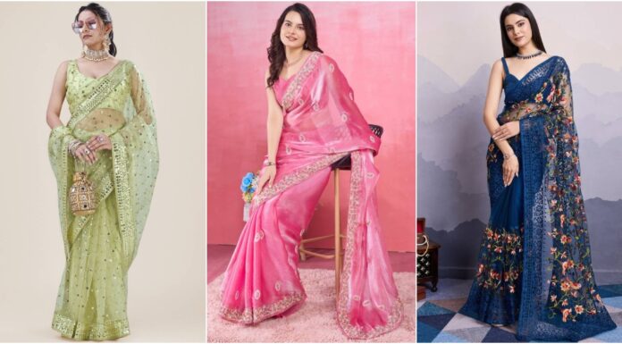 Trendy Lightweight Party Wear Sarees for a Glam Look Trendy Lightweight Party Wear Sarees