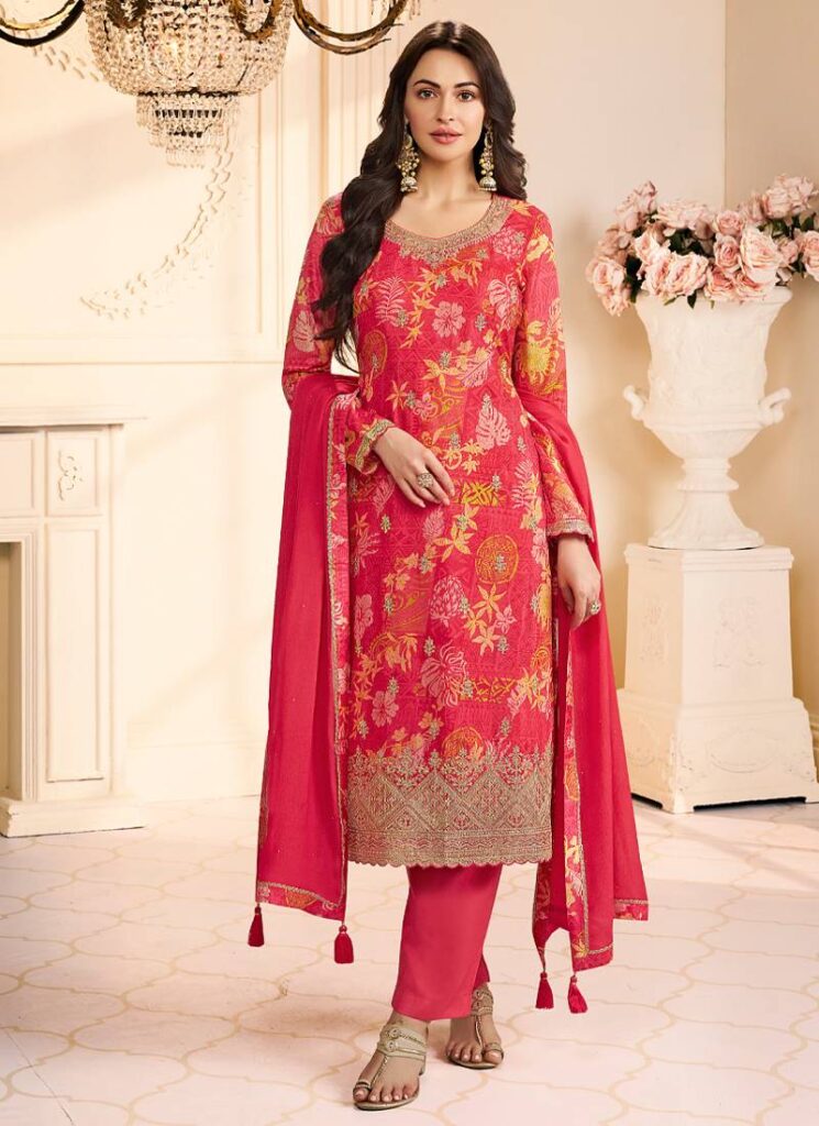 Straight cut salwar suit